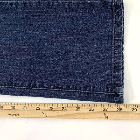 Lee Perfect Fit Jeans‎ Womens 16 Short Just Below Waist Dark Wash Denim Straight - Picture 9 of 10